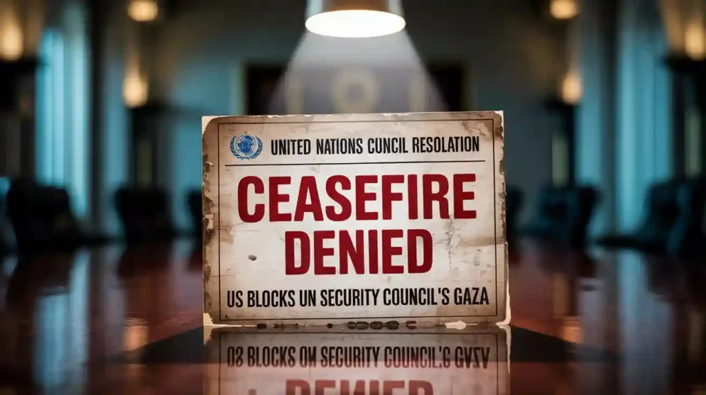 Ceasefire Denied US Blocks UN Security Council's Gaza